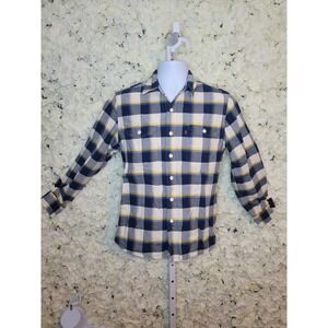 Mens Levi Plaid Long Sleeve Button Up SZ SM